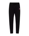 Canada Goose Men Black Cotton Logo Patch To The Front Elasticated Ankles Elasticated Drawstring Wais In Black