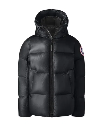 CANADA GOOSE LOGO LONG-SLEEVED DOWN JACKET