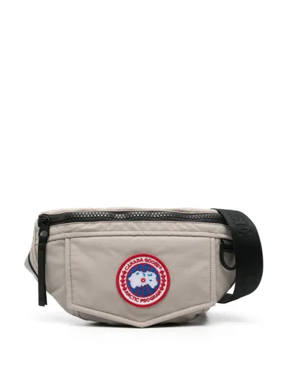 Canada Goose Logo-patch Belt Bag In Neutrals