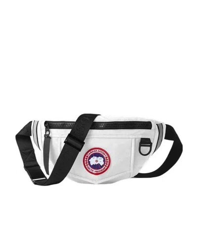 Canada Goose Logo Nylon Belt Bag In White