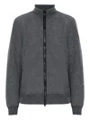 Canada Goose Black Disc Lawson Fleece Jacket Quarry Grey In Gray