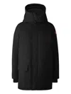 Canada Goose Langford Parka Nylon Down Jacket In Black