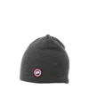 Canada Goose Logo-patch Detail Beanie In Black