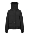 Canada Goose Logo Patch Down Jacket In Black