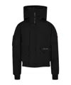 Canada Goose Logo Patch Down Jacket In Transparent