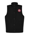 Canada Goose Logo Patch Down Vest In Black