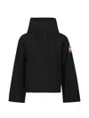 Canada Goose Cropped High Collar Polyamide Jacket In Black