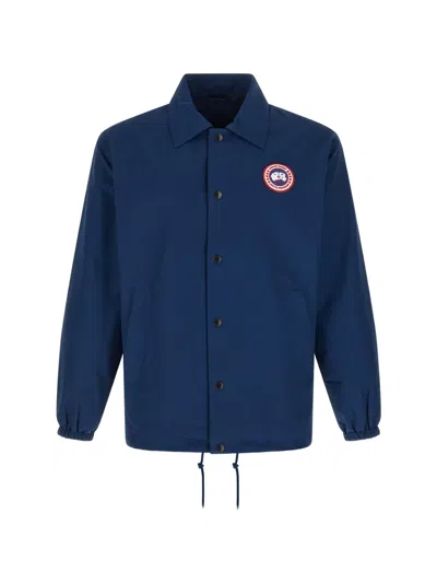 Canada Goose Regency Jacket Elastic Cuffs Drawstring Hem In Blue