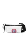 Canada Goose Logo-patch Padded Belt Bag In Weiss