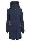 Canada Goose Logo-patch Padded Down Coat In Blue