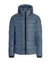 Shop Canada Goose Logo-patch Padded Down Jacket In Blue