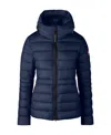 Canada Goose Logo-patch Padded Down Jacket In Blue