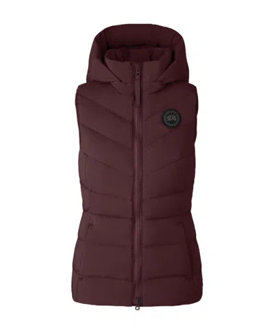 Canada Goose Logo-patch Padded Gilet In Red