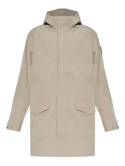 CANADA GOOSE LOGO-PATCH PARKA COAT