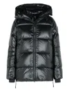 Canada Goose Black Cypress Hooded Puffer Jacket In Black