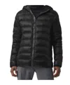 Canada Goose Logo-patch Puffer Jacket In Black