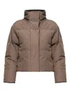Canada Goose Long-sleeved Stand-collar Down Jacket In Gray