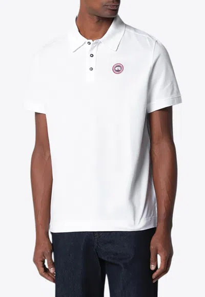 Canada Goose Men Beckley Polo Shirt In Structured Cotton In Yellow