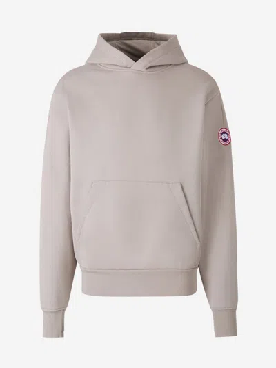 Canada Goose Logo Patch Sweatshirt In Beige