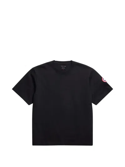 Canada Goose Logo Patch T-shirt In Black