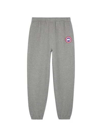 Canada Goose Logo-patch Track Pants In Gray