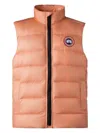 Canada Goose Daylily - Hemerocalle Crofton Logo-patch Shell-down Gilet 7-16 Years In Pink