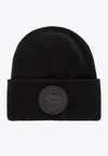 Canada Goose Arctic Knit Beanie Hat In Black