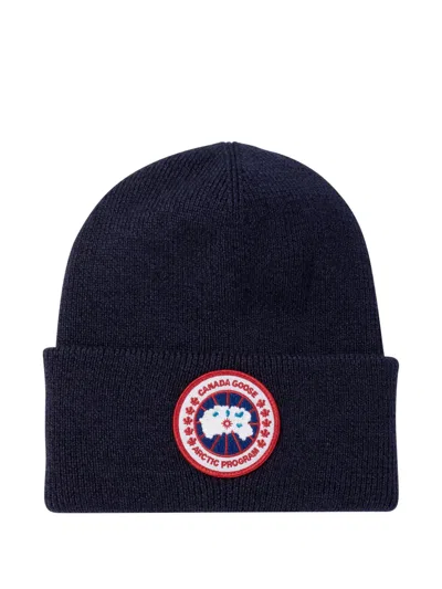 Canada Goose Cuffia Arctic In Lana Blu Navy Uomo In Blue