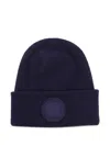 Canada Goose Arctic Folded Cuff Ribbed Texture Hat In Blue