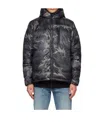 Canada Goose Logo Quilted Down Jacket In Black