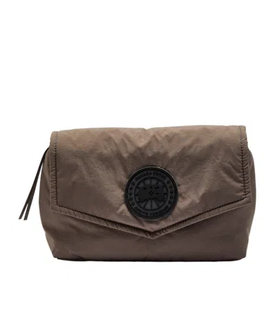 Canada Goose Logo Shell Belt Bag In Brown