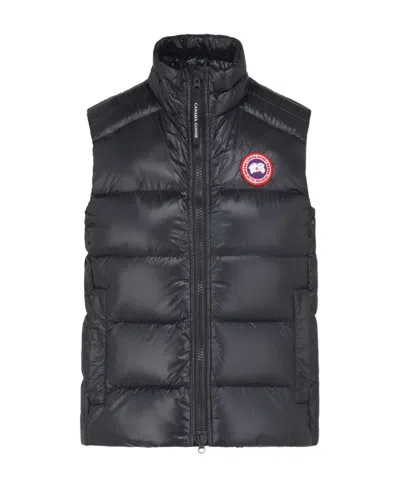 Canada Goose Cypress Quilted Recycled Ripstop Down Vest In Noir