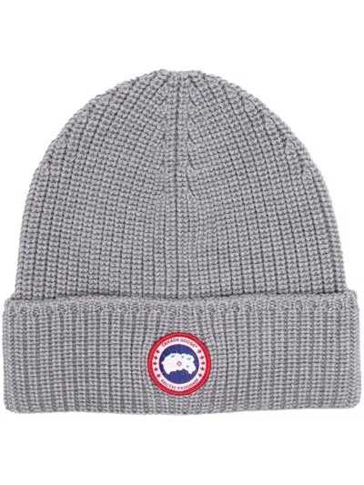 CANADA GOOSE CANADA GOOSE LOGO WOOL BEANIE