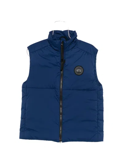 Canada Goose Logo Zip-up Gilet In White