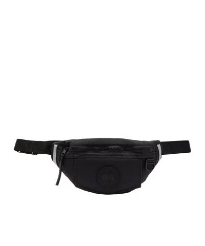 Canada Goose Logo-appliquéd Nylon Belt Bag In Black