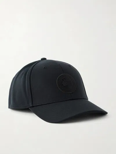 Canada Goose Logo-appliquéd Twill Cap In Black