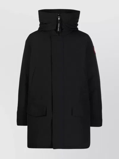 CANADA GOOSE LONG HOODED PARKA COAT FEATURING POCKETS