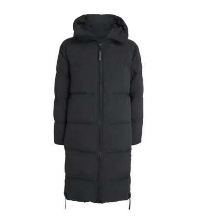 Canada Goose Long Lawrence Puffer Jacket In Black