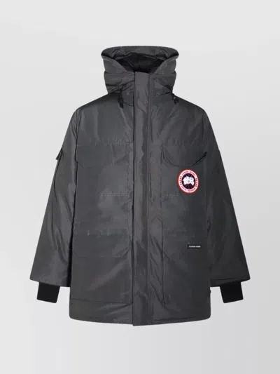 Canada Goose Long Length Hooded Down Outerwear In Multi