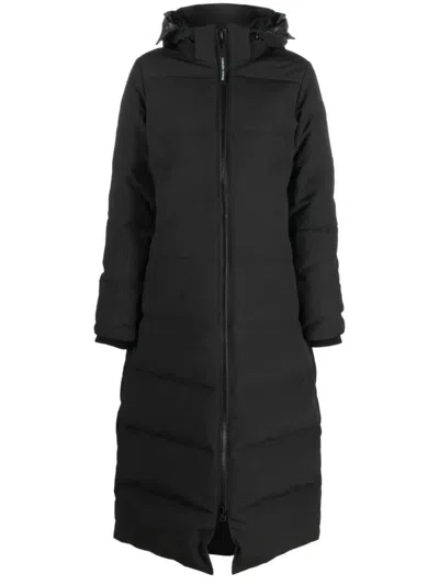 Canada Goose Mystique Padded Parka Coat In Black