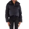 Canada Goose Garnet Cropped Puffer Jacket In Black