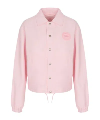 Canada Goose Long-sleeved Casual Jacket In Pink