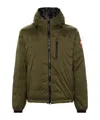 Canada Goose Matte Finish Hooded Down Jacket In Green