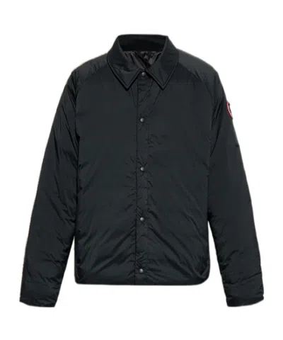 Canada Goose Long-sleeved Down Jacket In Black
