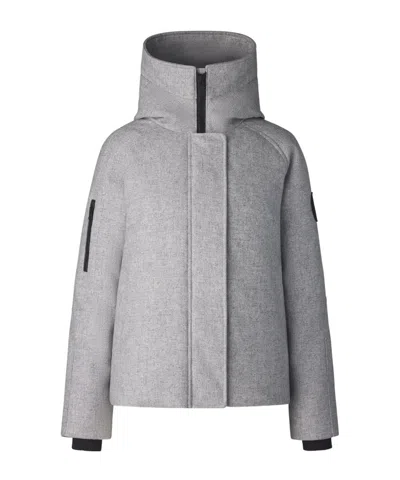 Canada Goose Long-sleeved Down Jacket In Grey