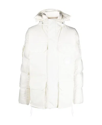 Canada Goose Long-sleeved Down Jacket In White