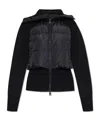 Canada Goose Long-sleeved Paneled Down Jacket In Black