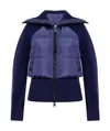 Canada Goose Astoria Quilted Wool-knit Jacket In Blue