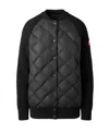 Canada Goose Long-sleeved Quilted Down Jacket In Black