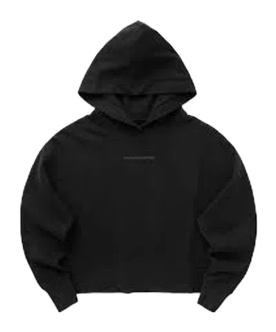 Canada Goose Long-sleeved Hooded Sweatshirt In Black